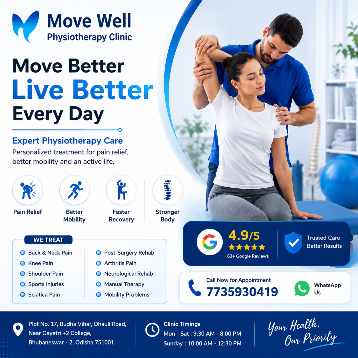 Move Well physiotherapy banner for better mobility and recovery